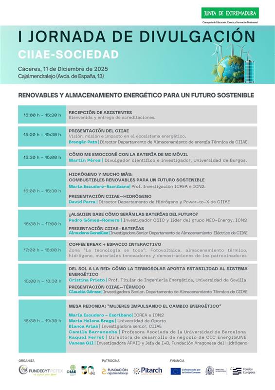 El CIIAE celebra la I Jornada de Divulgación CIIAE–Sociedad con ponentes expertos y participación de mujeres líderes en energía